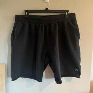 Champion Black Men's Athletic Shorts with Subtle Logo